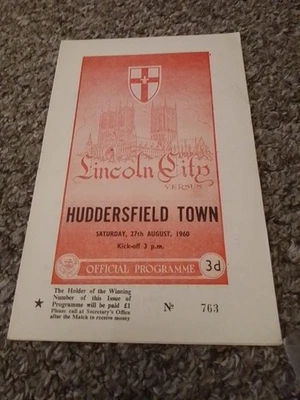 Lincoln Vs Huddersfield 27/8/60 - Image 1 of 2