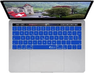 Couvercle De Clavier Suisse CH Protection Skin Pour MacBook Pro 13 15" - Afbeelding 1 van 1