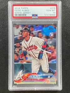 2018 Topps White Jersey #276 Ozzie Albies RC PSA 10 Atlanta Braves - Picture 1 of 1