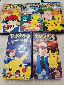 Pokemon Pioneer/WB Vintage VHS Lot - 5 tapes Volume 2-6 - Imagen 1 de 8