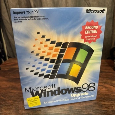 Microsoft Windows 98 SE Upgrade New Sealed - Image 1 of 4