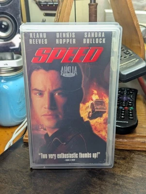 SPEED (1994) Former Rental VHS (R) Clamshell Keanu Reeves/Sandra Bullock WORKS! — 第 1/4 张图片