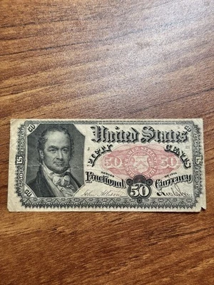 1875 50c Fifty Cents Fractional Currency Fifth Issue Note - Image 1 of 4