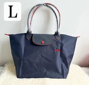 Bolso de Mano LONGCHAMP Le Pliage Para Mujer, Talla L (Azul Marino) Nuevo De Japón - Imagen 1 de 9