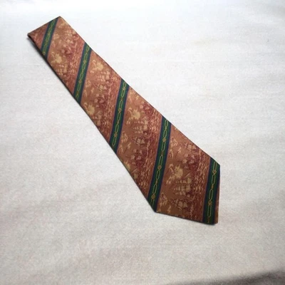 Lanvin Men’s Brown Silk Necktie Made in France Classic Used - Image 1 of 4
