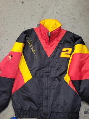 Vintage Nutmeg Racing NASCAR Jacket Mens Medium Rusty Wallace #2 Colorblock EUC - Image 1 of 4