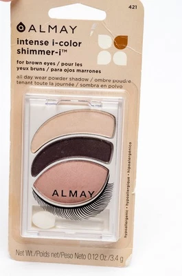 Almay Intense i-Color Shimmer-i Trio Eyeshadow #421 Brown Eyes New Sealed - Image 1 of 4