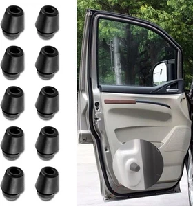 10Pcs Car Door Bumper Guards Shock Absorber, Rubber Slam Black  - Bild 1 von 7