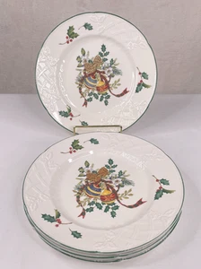 Mikasa English CountrySide Festive Spirit Salad Dessert Plates Set Of 4 - Picture 1 of 9
