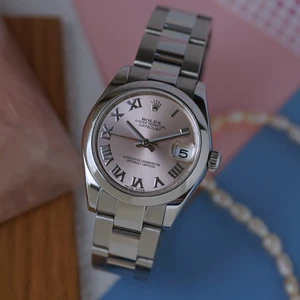 Rolex Datejust Midsize 31mm 178240 Steel Pink Roman Dial Automatic 2016 - Picture 1 of 16