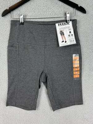 Pantalones Cortos de Motociclista RBX Sombrero Para Mujer Gris Mediano 9 Pulgadas Entrepierna Algodón Spandex Bolsillos Foto 1 de 4