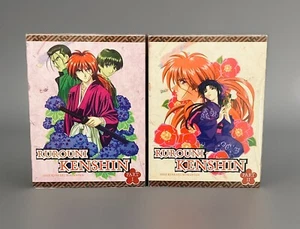 Rurouni Kenshin Part 1 & 2 DVD Set Japanese Anime Meiji Kenkaku Romantan - Imagen 1 de 6