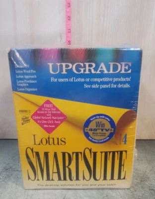 VINTAGE COMPUTER PROGRAM LOTUS SMART SUIT for Dos Windows 3.1 SEALED - Image 1 of 4