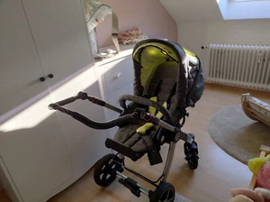 Kinderwagen/Buggy Hartan Racer GT grau/lemone - Bild 1 von 4