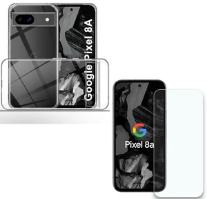 For GOOGLE PIXEL 8A CASE + TEMPERED GLASS SCREEN PROTECTOR SHOCKPROOF COVER - Picture 1 of 12