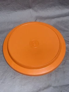 Tapa de repuesto vintage Tupperware doble sello #1207 NARANJA - Imagen 1 de 3