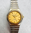 Christian Dior Watch Authentic Wristwatch Silver Gold Vintage 18K Gold Vintage