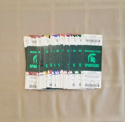 2014-15 MICHIGAN STATE SPARTANS BASKETBALL TICKET STUBS Cover