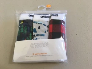 NWT Gymboree Boys Brief Underwear 3pair/pack Red plaid - Picture 1 of 1