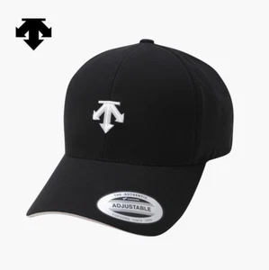 NEW DESCENTE GOLF Men's Logo Perforated Cap DQ12MFCP13 BLACK - Picture 1 of 10
