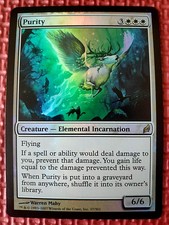 MtG Foil PURITY 37/301 Lorwyn LRW Ships WORLDWIDE Magic NM- -slight ding