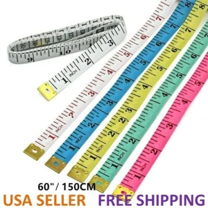 Body Measuring Ruler Sewing Cloth Tailor Tape Measure Soft Flat 60" /150cm - Picture 1 of 5