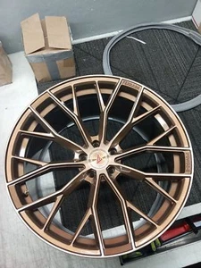 Blemished Single 22x11 Bronze Wheel Ferrada F8-FR9 5x120 25 - Picture 1 of 3
