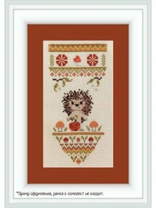 Little Hedgehog PM-06 NeoCraft Counted Cross-Stitch Kit - Picture 1 of 3