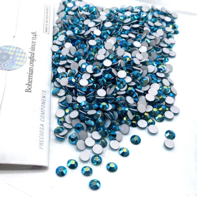 Preciosa MAXIMA Cristal Flatbacks Estrás Arte en Uñas 144 Verde azulado Azul Circón AB Foto 1 de 2