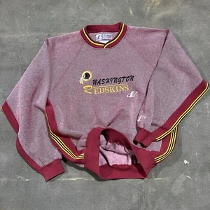 Vintage 90s Washington Redskins Logo Embroidered Sweater Large NFL - Picture 1 of 10