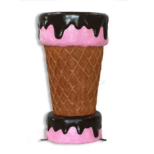 Mesa de barra cono de helado de fresa de 3,5' - Imagen 1 de 1