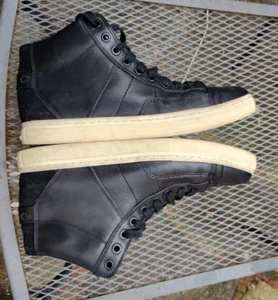 G-STAR RAW Black Leather Lace Up High Trainers Boots Shoes UK Size 7 - Picture 1 of 17