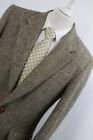 Harris Tweed 100% Wool Blazer Jacket Coat Beige Brown Rrp £275 48 38'' M Country