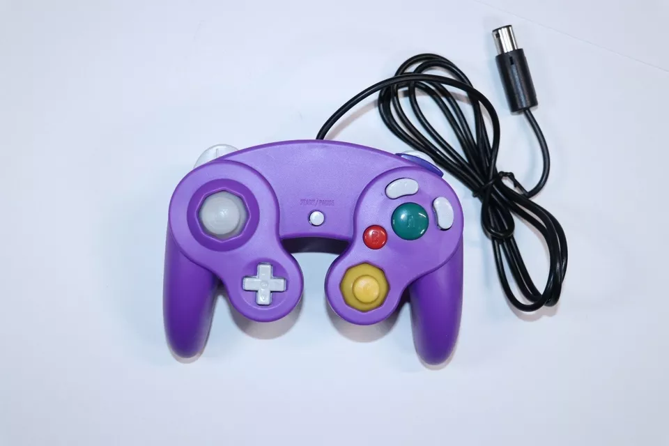 Wired Nintendo GameCube NGC Rumble Controller Gamepad  GC Wii U Switch Console - Image 1 of 1