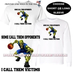 Basketball Zombie Team Maskottchen Spieler Opfer kein Gegner individuelles Cartoon T-Shirt  - Bild 1 von 4