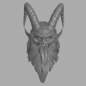 Krampus Christmas Demon cabeza personalizada para Legiones Míticas y otras figuras de acción - Imagen 1 de 1
