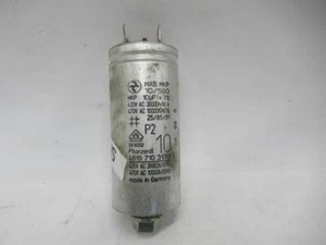 Capacitor Siemens Bosch MAB MKP 10/500, MKP 10uF, EN 60252, 461971031061 - Picture 1 of 2
