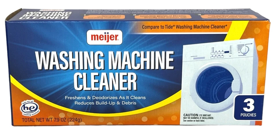 Meijer Wash Machine Cleaner 3 Pouches 7.9 oz - Image 1 of 1