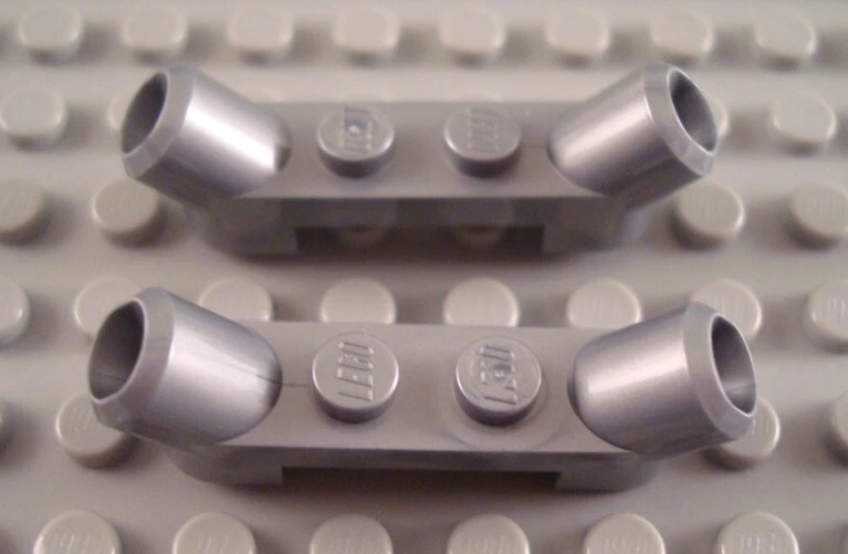 LEGO Lot of 2 Flat Silver 1x4 Engine Piston Bricks - Image 1 of 1