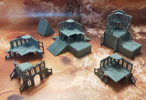 Ruined District Modular Plastic Scenery-Suits Titanicus, Epic Legions Imperialis