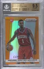 2013 Panini Prizm Orange /60 Michael Carter-Williams BGS 9.5 GEM MINT Rookie RC