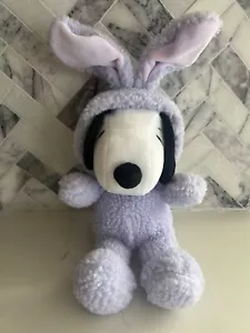 Hallmark Peanuts Snoopy in lavanda coniglietto coniglio vestito Pasqua peluche - Foto 1 di 4