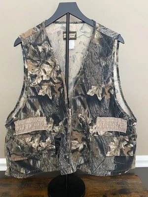 Vintage SafTbak Advantage Timber Camo Hunting Fishing Hiking Vest Size XL - Image 1 of 4