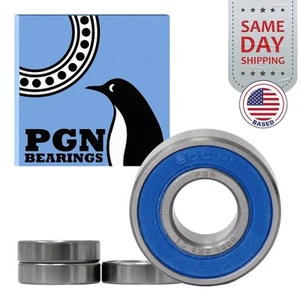 (4) 6001-2RS Premium Rubber Seal Ball Bearing C3 EMQ, 12x28x8, 6001 2RS 6001rs - Picture 1 of 11