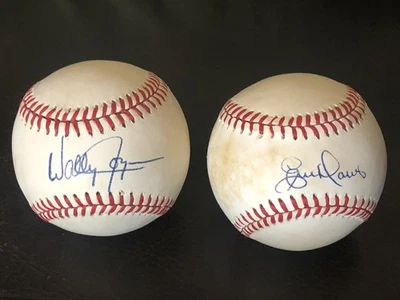 Eric Davis (Reds) & Wally Joyner  (Angels) Autographed Baseballs Rawlings Auto - Image 1 of 4