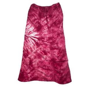 XCVI Maxi Skirt Women’s Small Pink Tie Dye Ruched Boho Festival Stretch 120986 - Picture 1 of 5