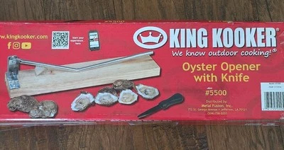 King Kooker #5500 Stainless Steel Oyster Opener, with Knife NEW Roast Party - Image 1 of 4