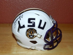 Olivia Livvy Dunne Auto Signed with a Heart LSU Riddell White Mini Helmet LEAF - Picture 1 of 8