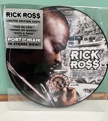 RICK ROSS - PORT OF MIAMI - LIMITED EDITION - PICTURE DISC - 12" VINYL EP Foto 1 de 4