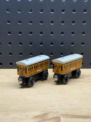 Thomas & Friends Wooden Railway Train Engine Annie & Clarabel Lot - Image 1 of 3